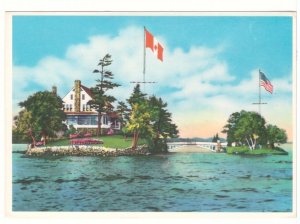 Zavikon Island, Thousand Islands, Ontario, Chrome Postcard