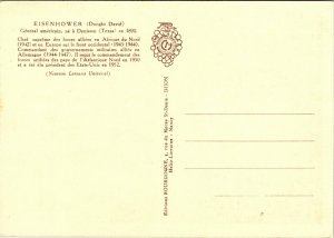 General Eisenhower, President USA, 5 cent stamp Monaco 1956 Postcard 