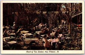 New Orleans Louisiana LA, 1963 Court Of Two Sisters, Historic Dining, Postcard