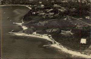 Aerial View Coastal Homes - Rhode Island or Cape Cod? Real Photo Postcard