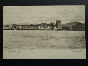 Wales CARNARVON CASTLE c1902 UB Postcard by Valentine 6541