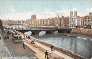 BR099975 grattan bridge dublin river liftey tramway ireland chariot