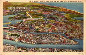 New York World's Fair 1939 Aerial View Curteich