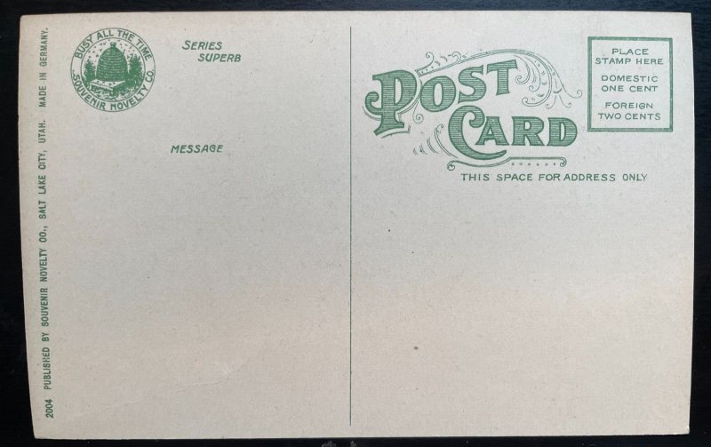 Vintage Postcard 1907-1915 Union Station, Salt Lake City, Utah