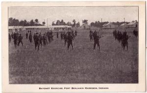 Bayonet Exercise, Fort Benjamin Harrison, Ind