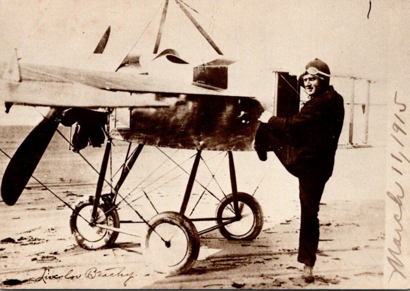 Lincoln Beachey Stunt Flyer Climbing For The Last Time Into His Taube Monopla...