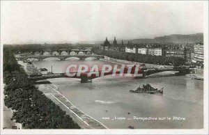 Postcard Modern Perspective on Lyon Rhone