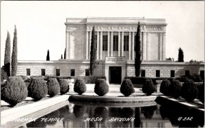Mesa Arizona Mormon Temple RPPC Postcard Z26