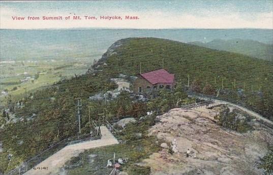 View From Summit Of Mount Tom Holyoke Massachusetts