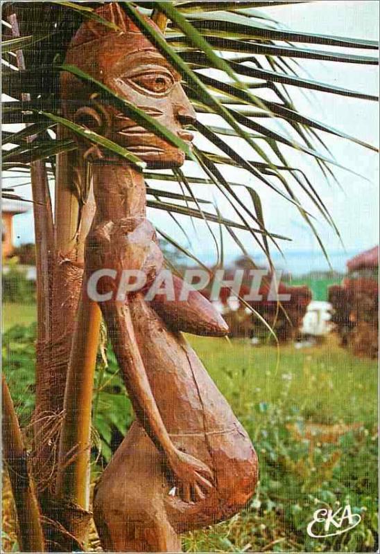 CPM Golfe du Benin Sculpture Yoruba Maternite