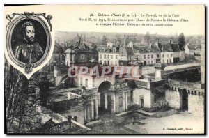 Old Postcard Chateau d'Anet E and L The portal view of the Court of Henry II ...