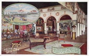 Heinz Pier Atlantic City Interior New Jersey Old Food Advertising Postcard