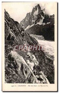 Old Postcard Chamonix Mer de Glace The Bad No