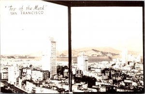 RP Postcard View from Top of the Mark Restaurant in San Francisco California