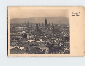 Postcard Panorama of Vienna, Austria