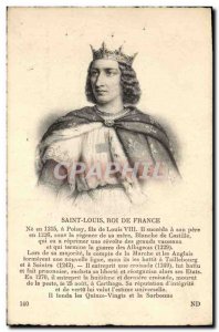 Old Postcard St. Louis King of France