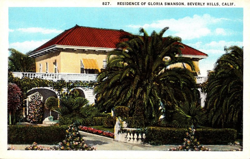 California Beverly Hills Residence Of Gloria Swanson