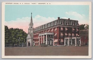 State View~Newport House RE Gould Host Newport NH~Vintage Postcard