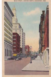 Iowa Davenport Main Street Looking North Curteich