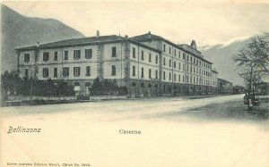 Undiv. Back Postcard; Bellinzona, Ticino Canton Switzerland Caserna / Barracks