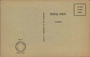 Lawrence J Watters Poem That Letter Please Write Vintage Postcard