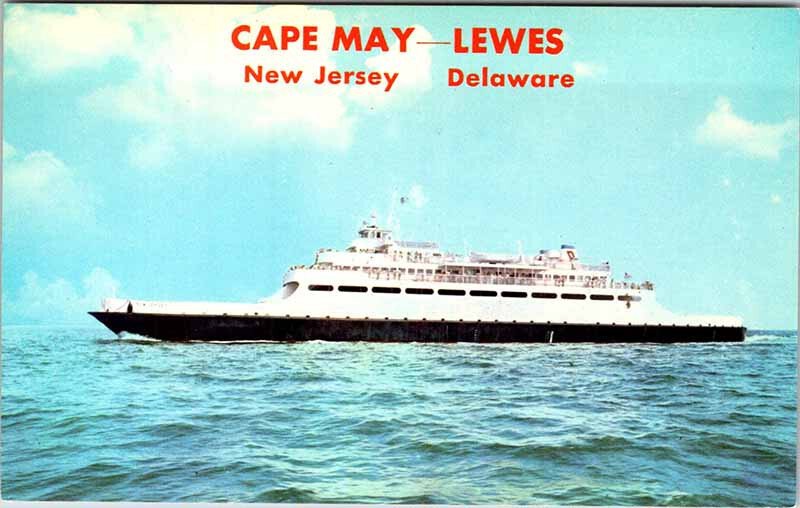 Postcard BOAT SCENE Cape May New Jersey NJ AM0240