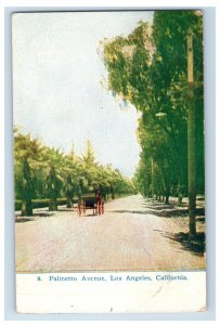 C1910 Palmetto Avenue Los Angeles California Postcard P148