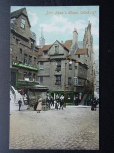 Scotland EDINBURGH John Knox's House & D McLeods Temperance Hotel - Old Postcard