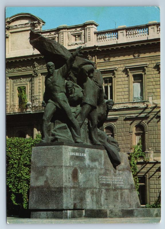 Odessa Monument to the Heroes battleship Potemkin Unused USSR Postcard