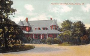 Peoria Illinois c1910 Postcard Pavilion Glen Oak Park