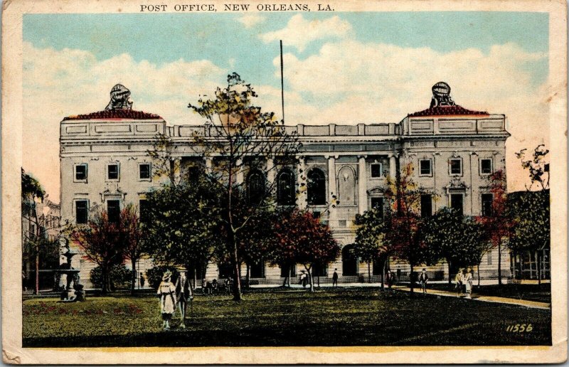 Vtg 1929 Post Office Building New Orleans Louisiana LA Postcard