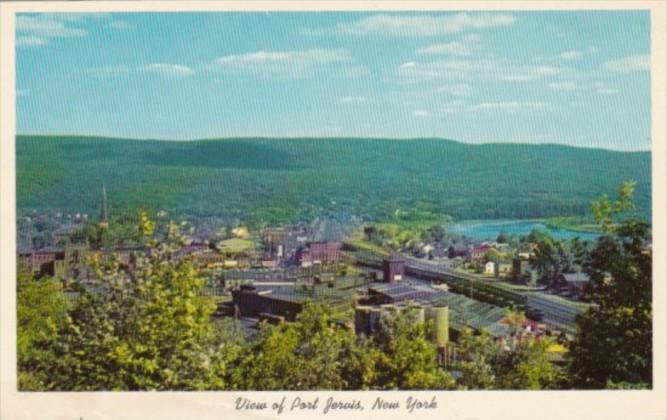 New York Port Jervis Aerial View