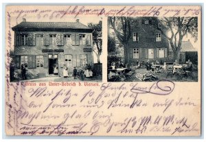 c1905 Gaswirtschaft Greetings from Unter-Bebrich b. Uiersen Antique Postcard 
