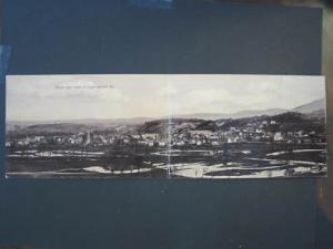 LYNDONVILLE VT Panoramic View Foldout Novelty Postcard