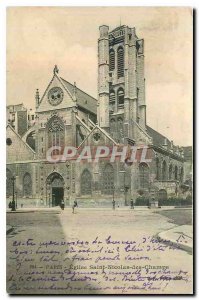 Old Postcard Paris Eglise Saint Nicolas des Champs