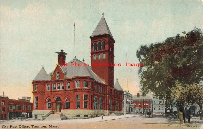 MA, Taunton, Massachusetts, Post Office Building, Leighton & Valentine No 214413