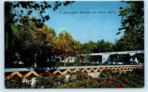 BRODERICK, CA California ~ TINY'S MOTEL c1950s Roadside Yolo County Postcard