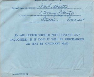 Entier Postal Stationery Postal Aerogramme Aeogram Great Britain Great Britain