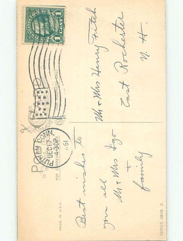 Divided-Back CHRISTMAS BIRDS SCENE Pretty Postcard W8554