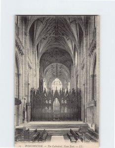 Postcard Nave East The Cathedral Winchester England