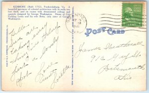 Postcard - Kenmore - Fredericksburg, Virginia