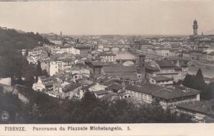 FIRENZE FLORENCE ITALY PANORAMA PIAZZALE MICHELANGELO~NPG PHOTO POSTCARD 1900s