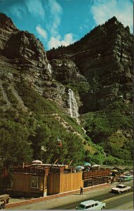 The Sky Ride Bridal Veil Falls Provo Canyon Utah Postcard PC388