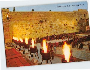 Postcard The Western Wall Wailing Wall Jerusalem Israel