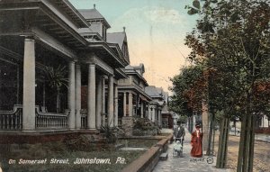 Somerset Street Johnstown Pennsylvania 1909 postcard