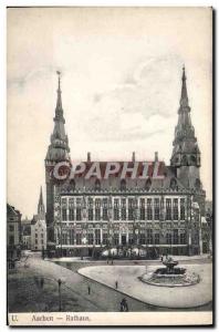 Old Postcard Rathaus Aachen