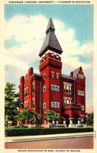 Indiana Vincennes Vincennes University 1950 Curteich