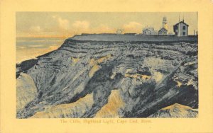 The Cliffs HIGHLAND LIGHT Cape Cod, MA Lighthouse c1910s Vintage Postcard