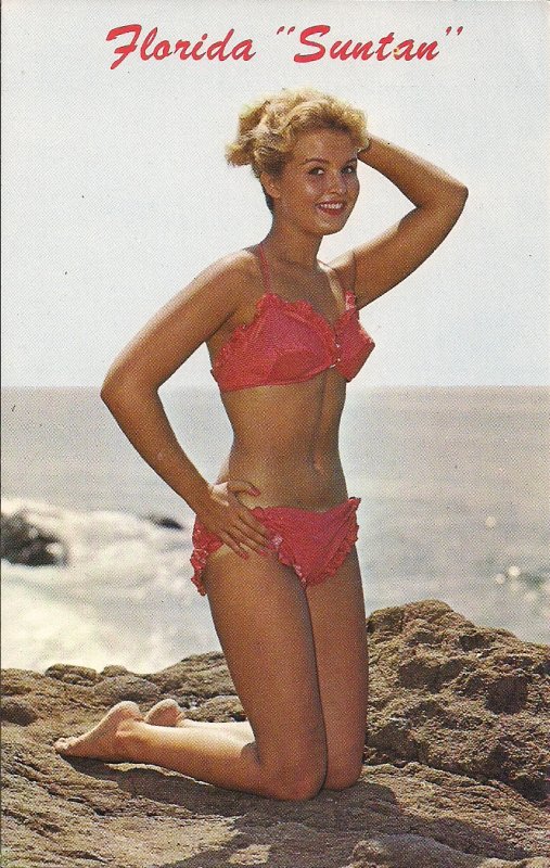 Florida Suntan Girl, FL, Beautiful Woman, Sexy Girl, Bikini Swimsuit, 1960-70