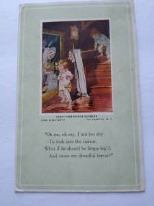 Vintage Halloween Postcard Knapp Eliza Curtis Series 9733 Her Future Husband 